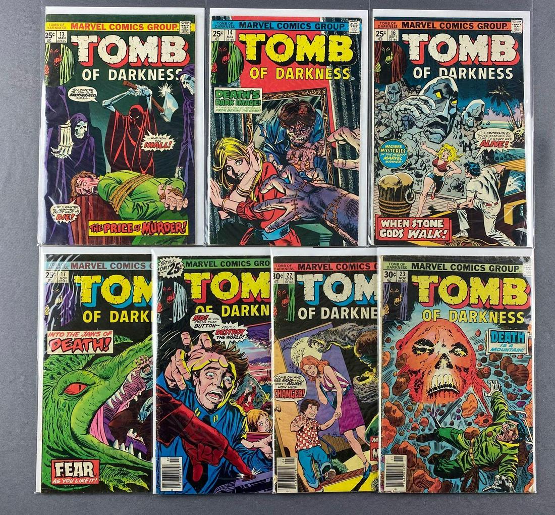 Group of 7 Marvel Comics Tomb of Darkness Comic Books (1 of 3)