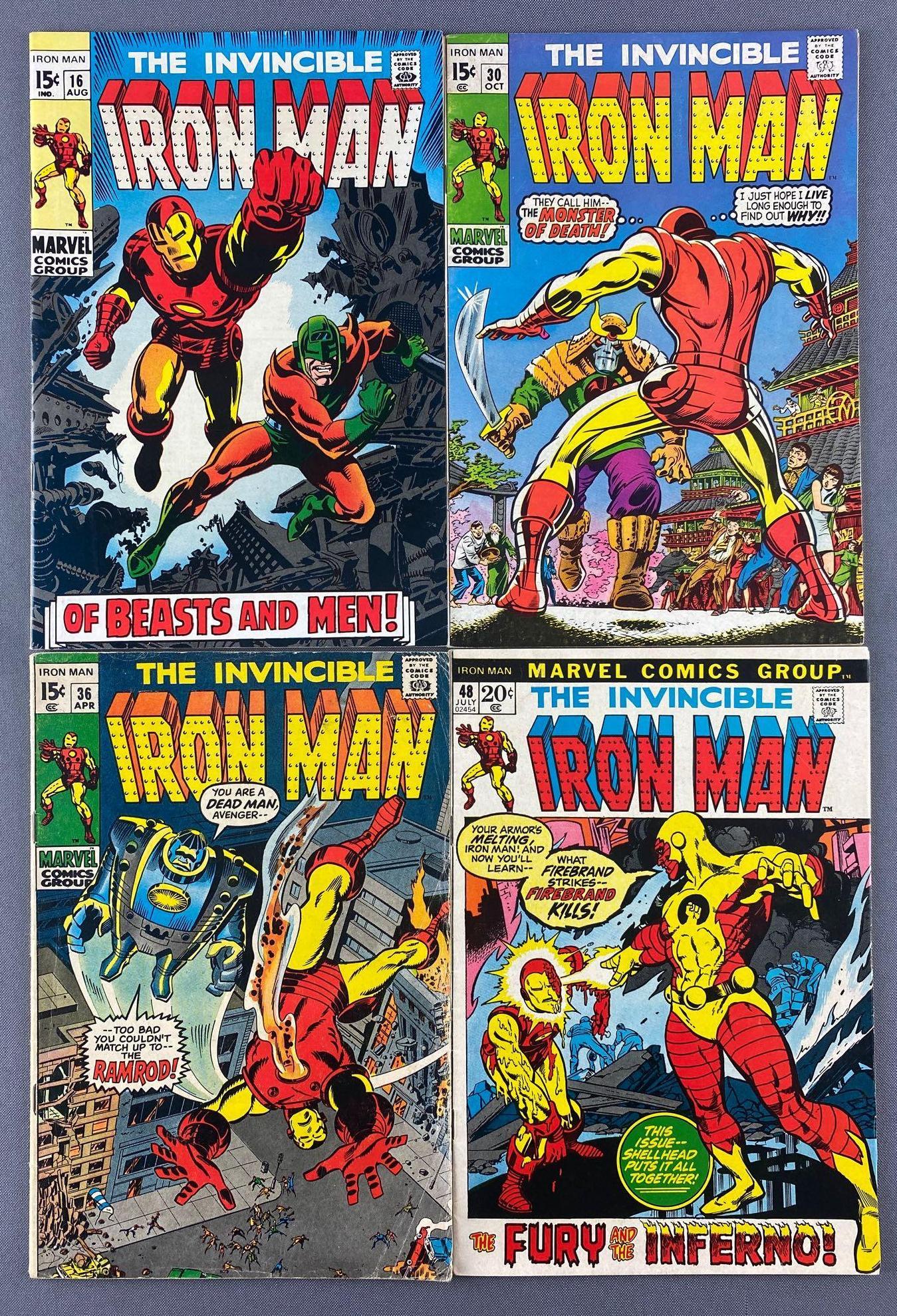 Group of 4 Marvel Comics Iron Man Comic Books (1 of 5)
