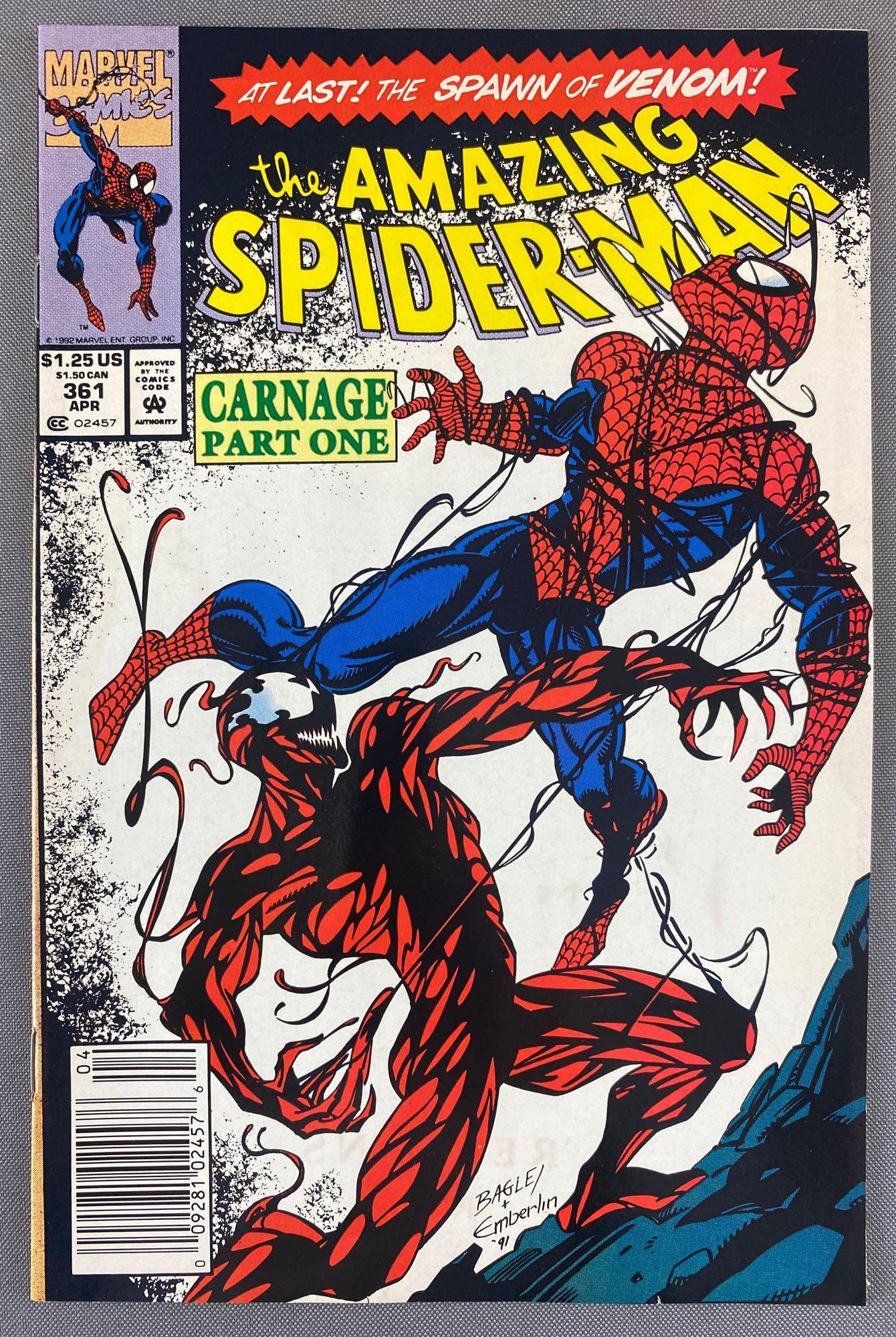 Marvel Comics The Amazing Spider-Man No. 361 Comic Book (1 of 8)