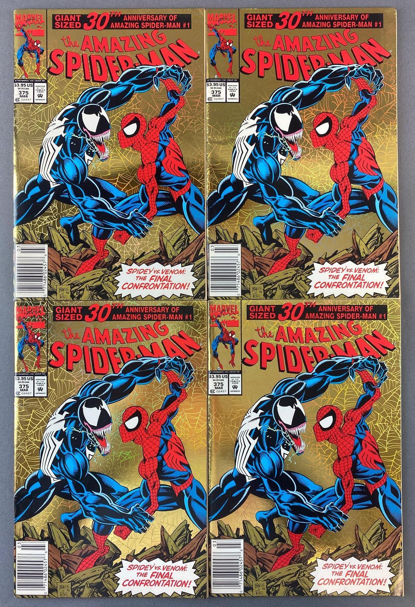 Group of 4 Marvel Comics The Amazing Spider-Man No. 375 (1 of 6)