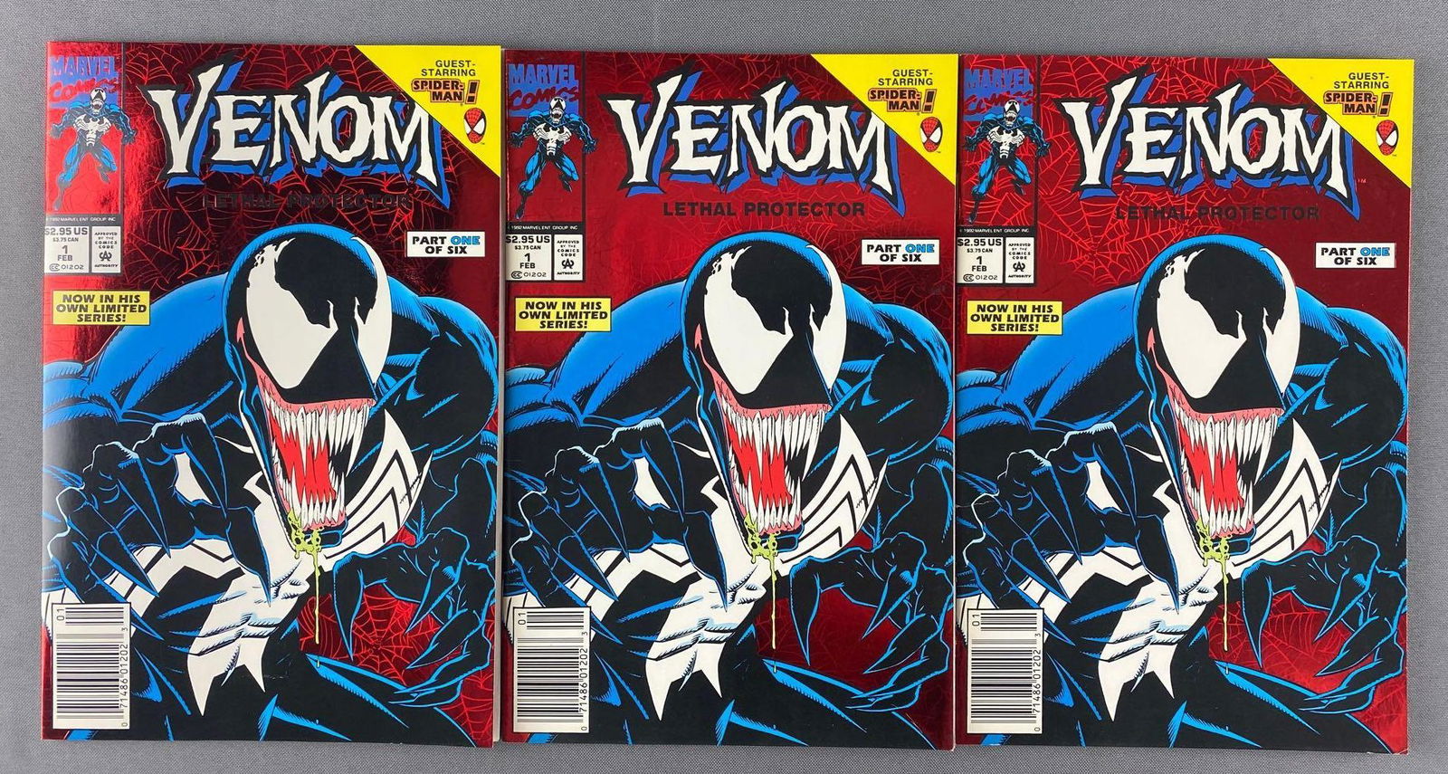 Group of 3 Marvel Comics Venom Lethal Protector No. 1 (1 of 7)