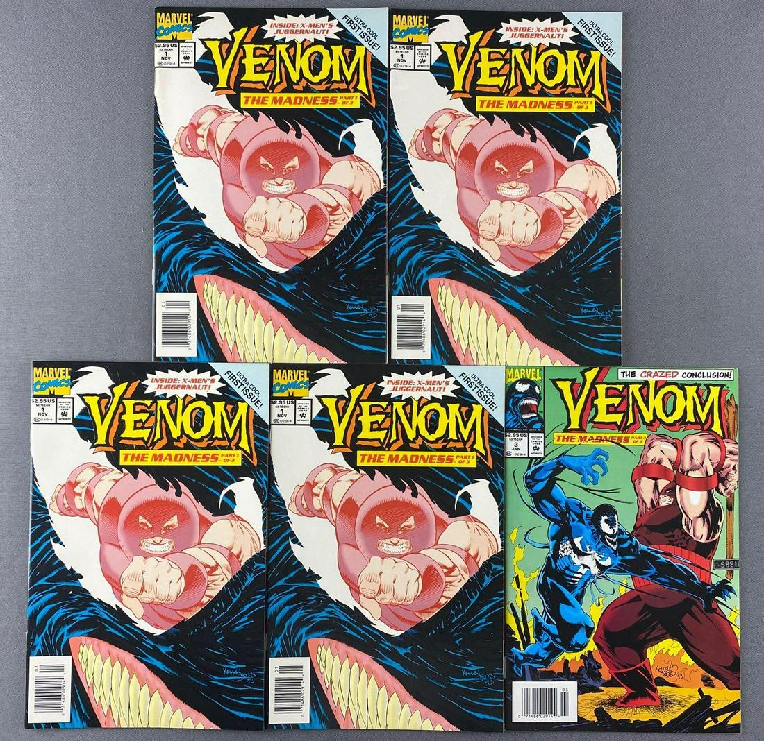 Group of 5 Marvel Comics Venom The Madness Comic Books (1 of 7)