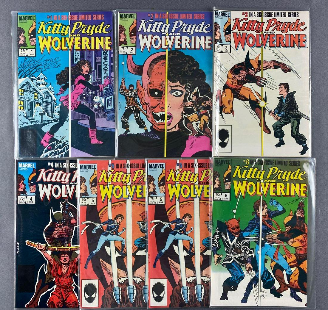 Group of 7 Marvel Comics Kitty Pryde and Wolverine (1 of 3)