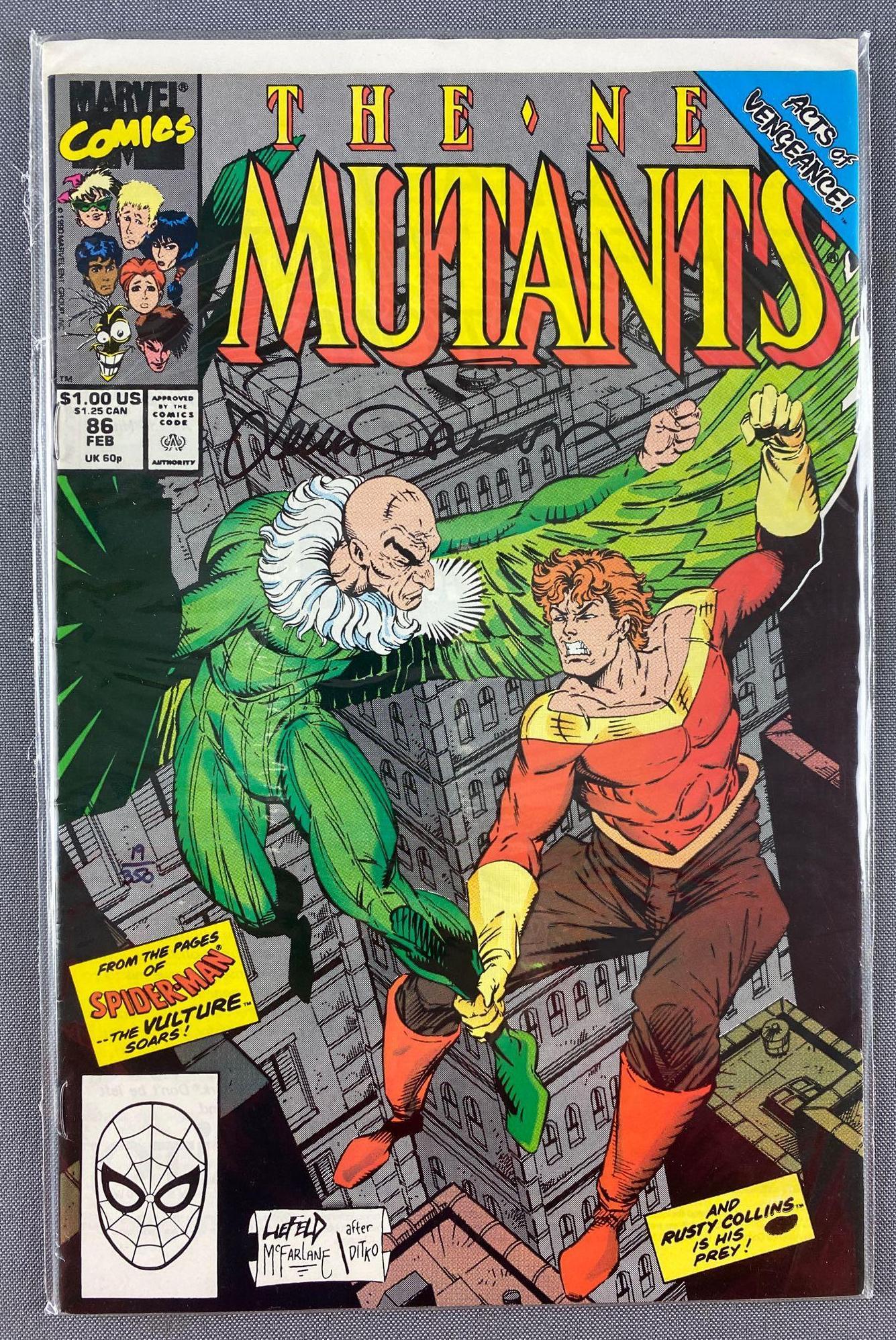 Signed Marvel Comics New Mutants No. 86 Comic Book (1 of 8)