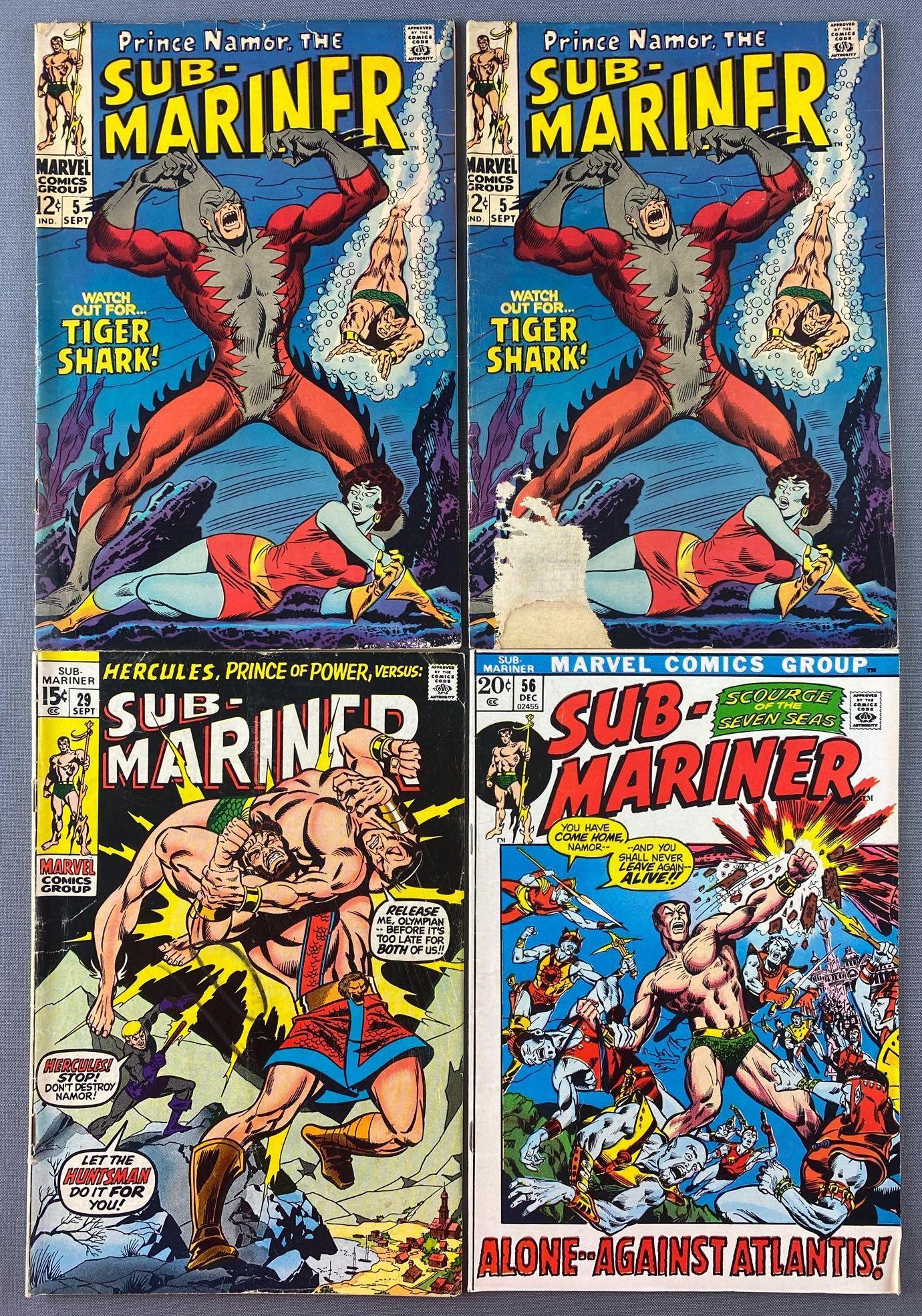 Group of 4 Marvel Comics Sub-Mariner Comic Books (1 of 6)