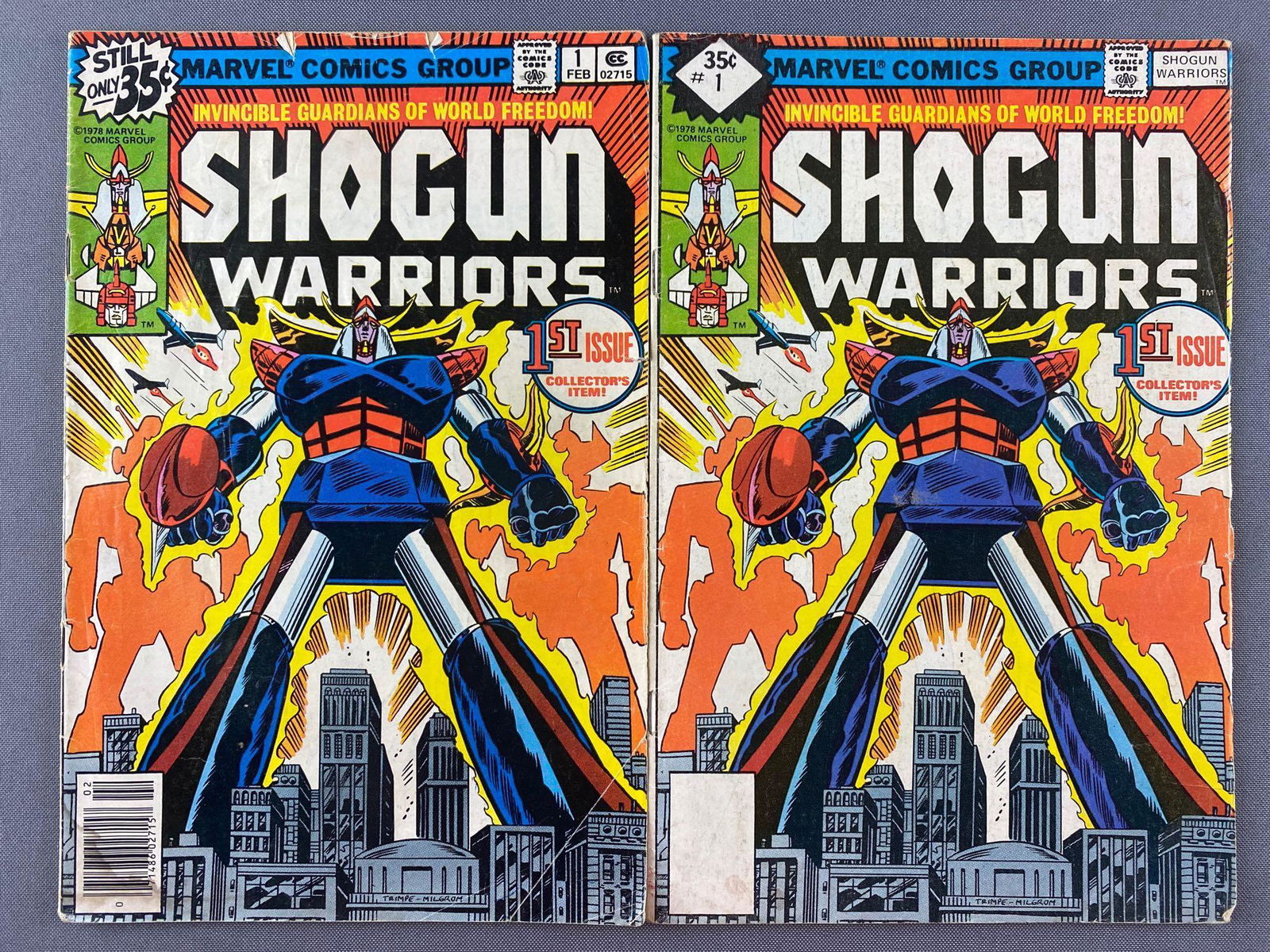 Group of 2 Marvel Comics Shogun Warriors No. 1 Comic (1 of 6)