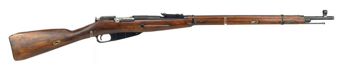 WW2 Russian Mosin Nagant M1891/30 7.62x54 Bolt Action: Serial number 18258. Dated 1922. Includes Bayonet.