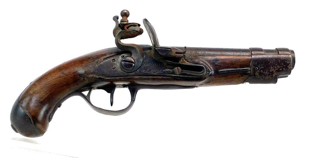 18th Century Jean Gosuin Flintlock Pistol: Marked Gosuin a Liege