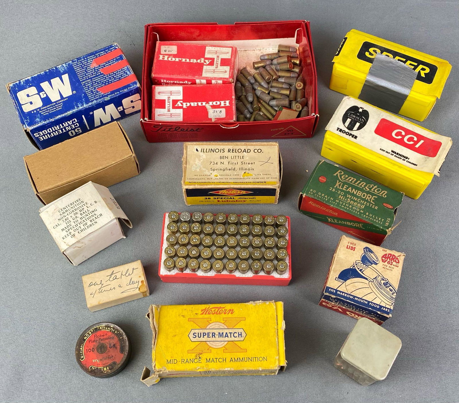 Group of Ammunition: Includes bullets, cartridges, casings and more