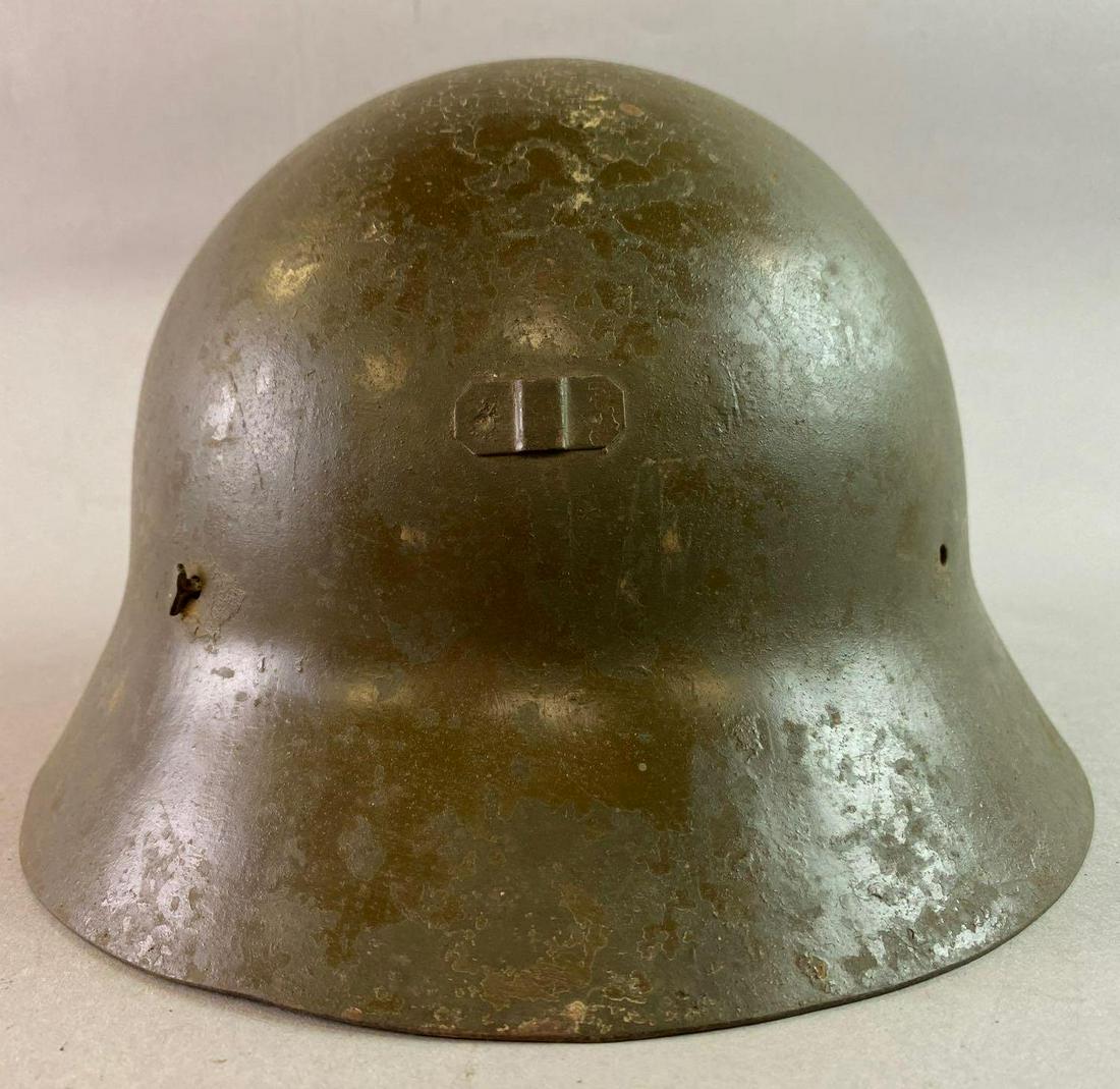 WW2 Czech M30 Helmet: Used in the Spanish Civil War