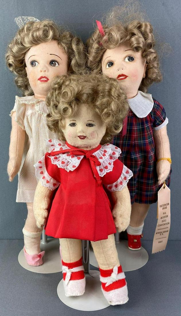 Group of 3 Plush Shirley Temple Dolls (1 of 4)