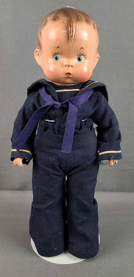 Effanbee Composition Skippy doll with painted eyes (1 of 9)