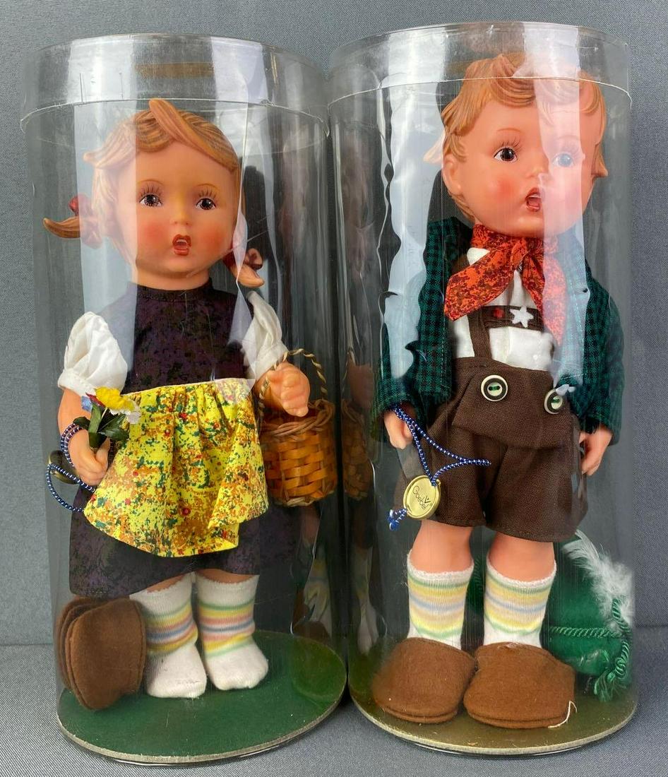 Goebel Hansel and Gretel Dolls: Germany, in original packaging, 11.5 inches