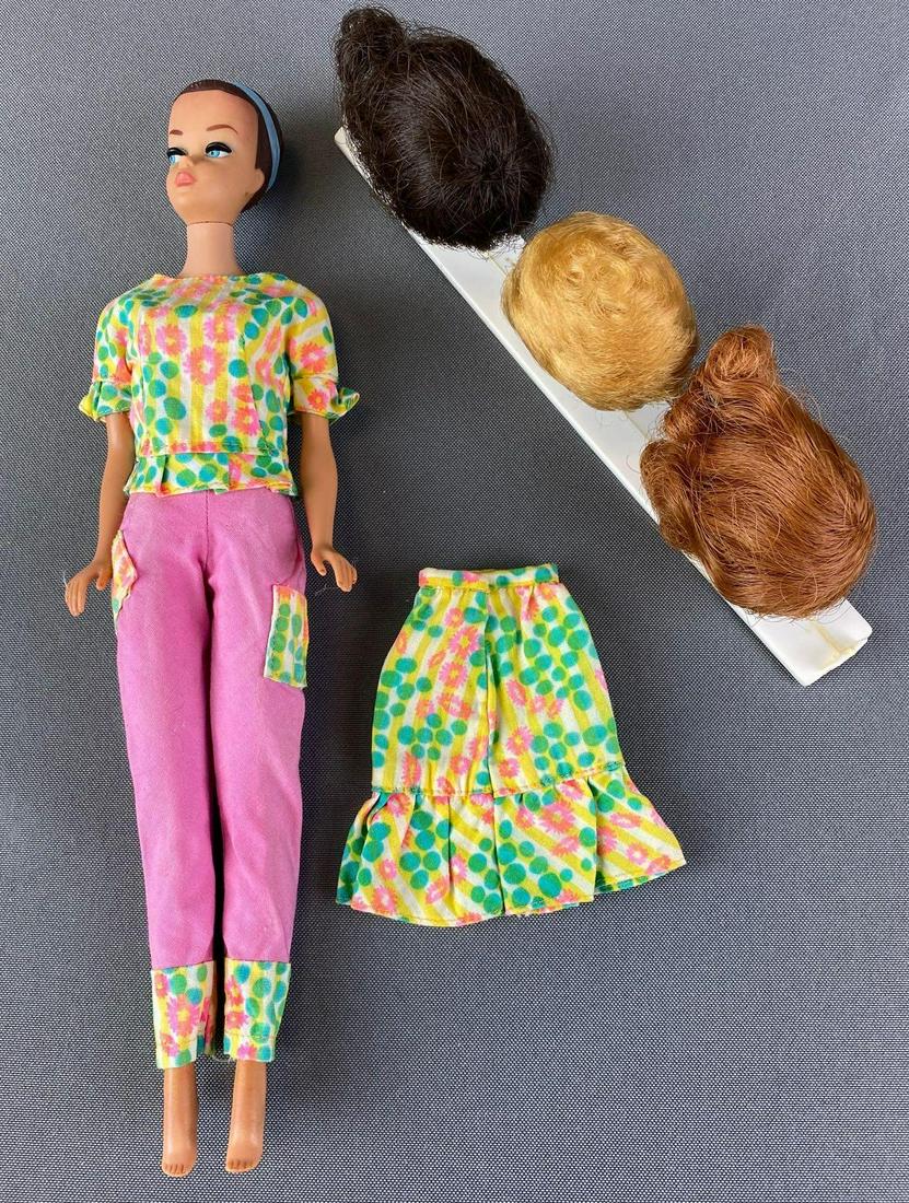 Mattel Barbie Fashion Doll with Wigs: 11 inches tall