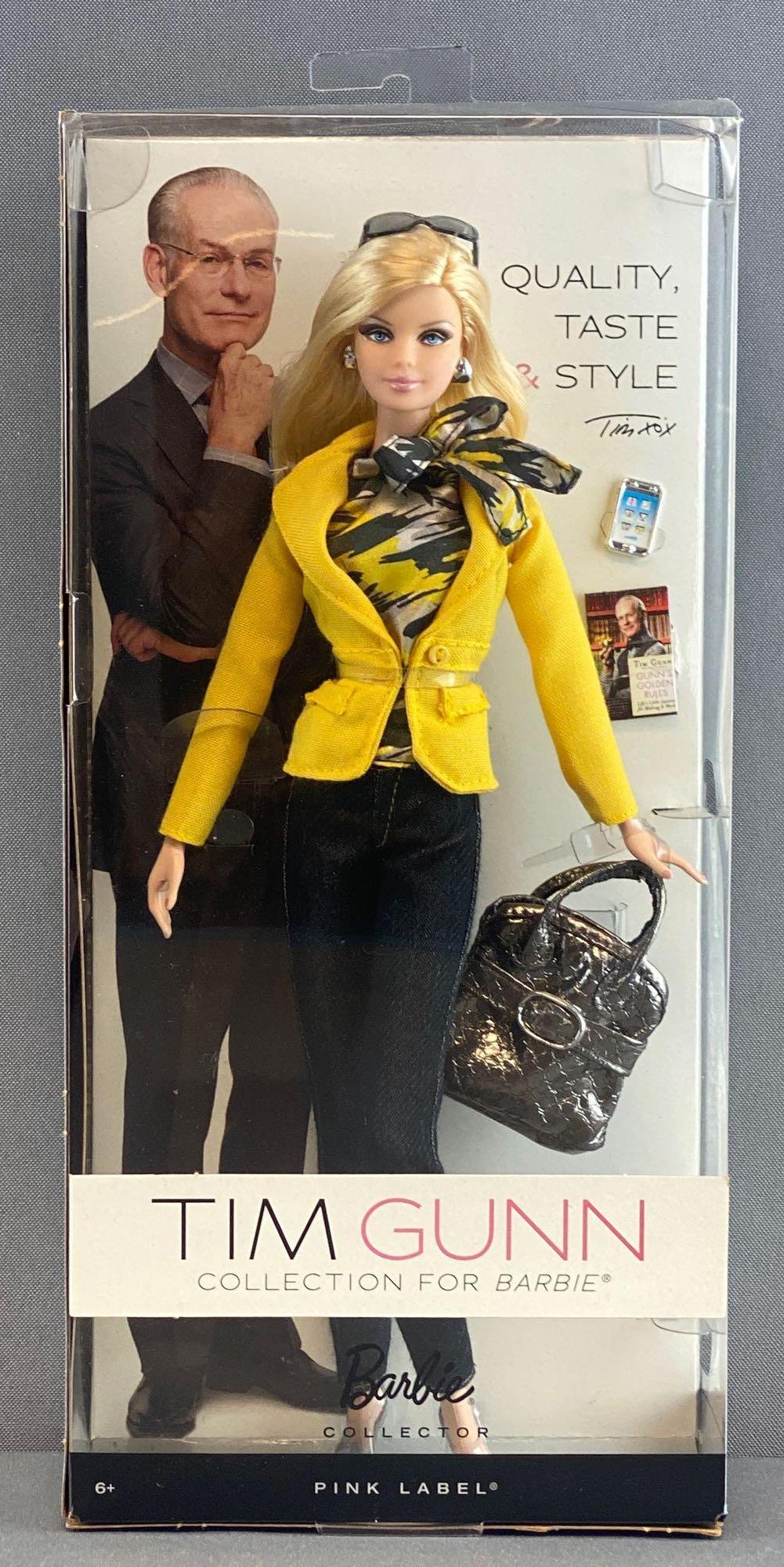 Pink Label Tim Gunn Barbie Collectibles Fashion Doll: 11.5 inch doll, new in original packaging. 2012 Mattel, Inc