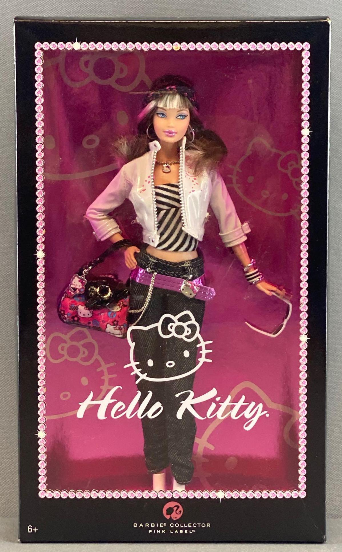 Pink Label Barbie Hello Kitty Barbie Collectibles: 11.5 inch doll, new in original packaging. 2007 Mattel, Inc