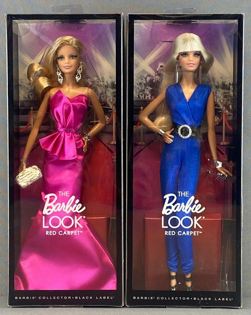 Group of 2 Black Label Barbie The Barbie Look Red: 11.5 inch dolls, new in original packaging. 2013 Mattel, Inc