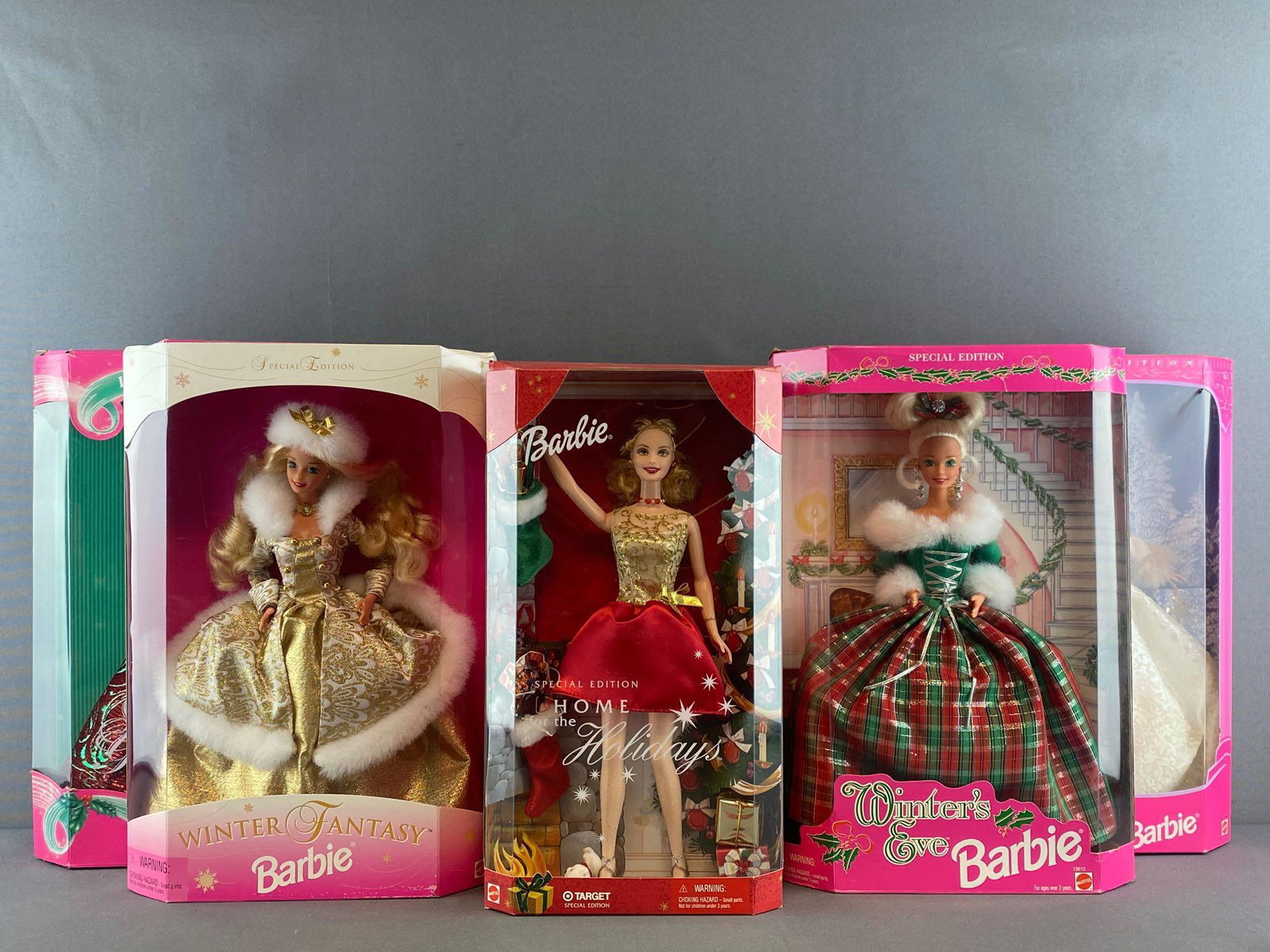 Group of 7 Holiday Barbie Collectibles Fashion Dolls (1 of 5)