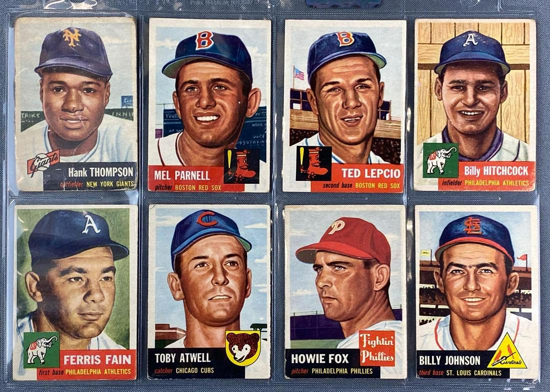 Group of 30 1953 Topps Baseball Cards (1 of 8)