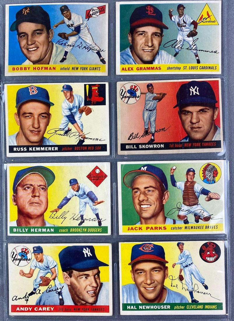 Group of 43 1955 Topps Baseball Cards (1 of 8)