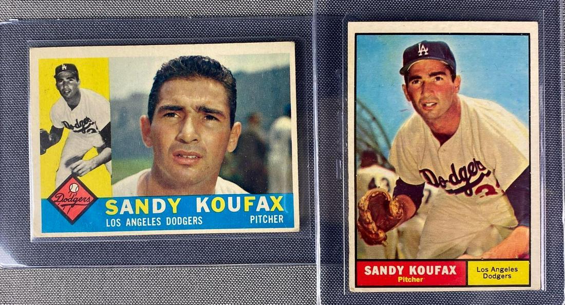 Group of 2 Topps Sandy Koufax Baseball Cards (1 of 5)