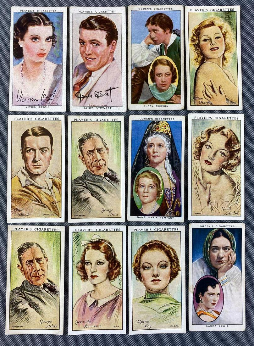 Group of John Players & Spns and Ogdenâ€™s Tobacco: Film stars, Vivian Leigh, James Stewart