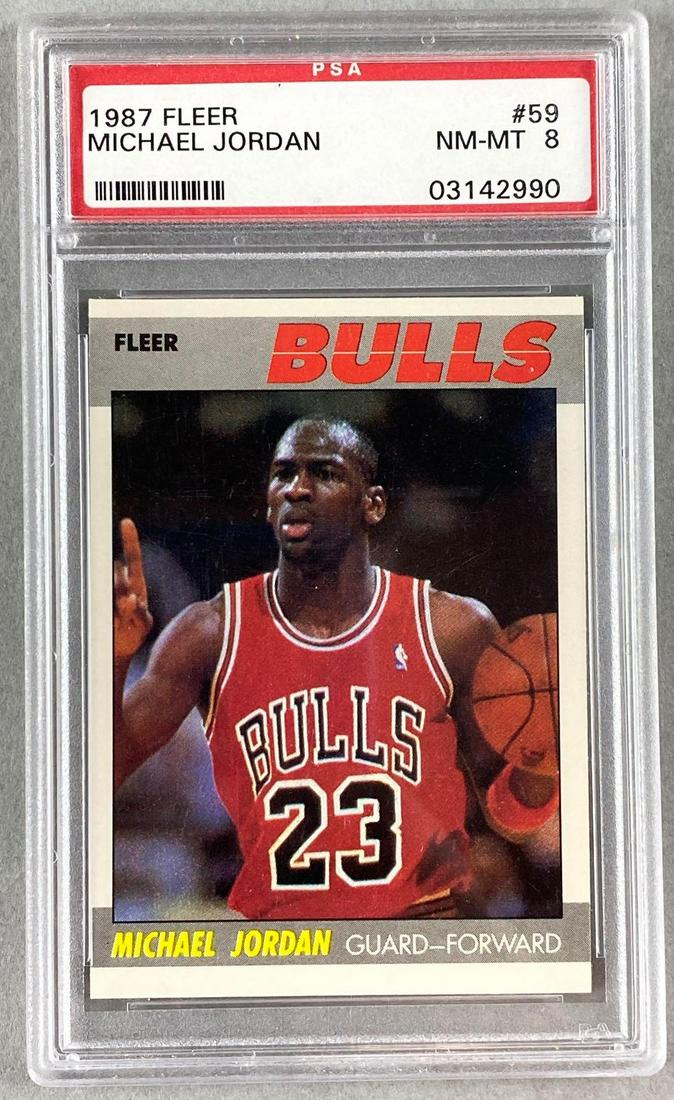 1987 Fleer Michael Jordan #59 PSA 8 (1 of 4)