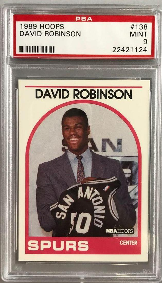 1989 NBA Hoops David Robinson PSA 9 (1 of 2)