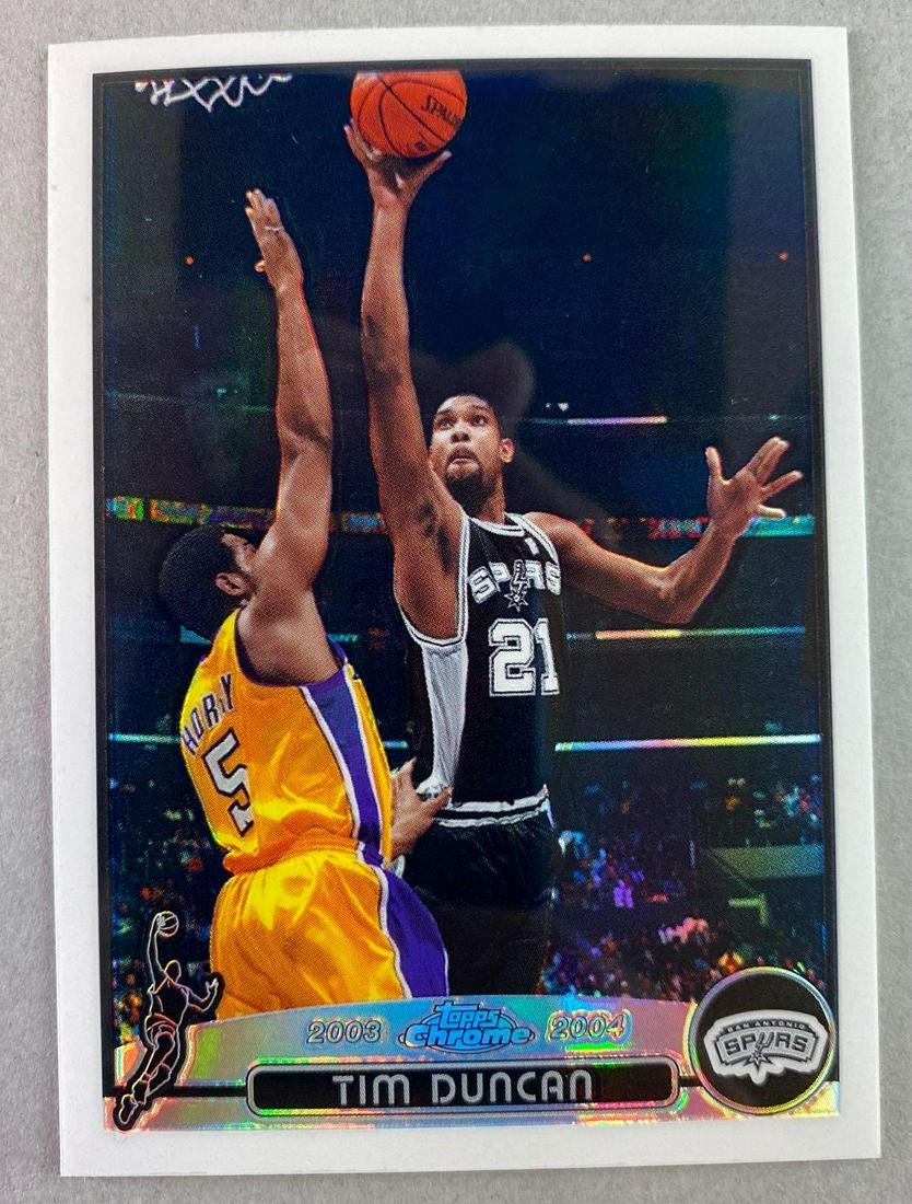 2003 Topps Tim Duncan chrome Refractor #121 (1 of 2)