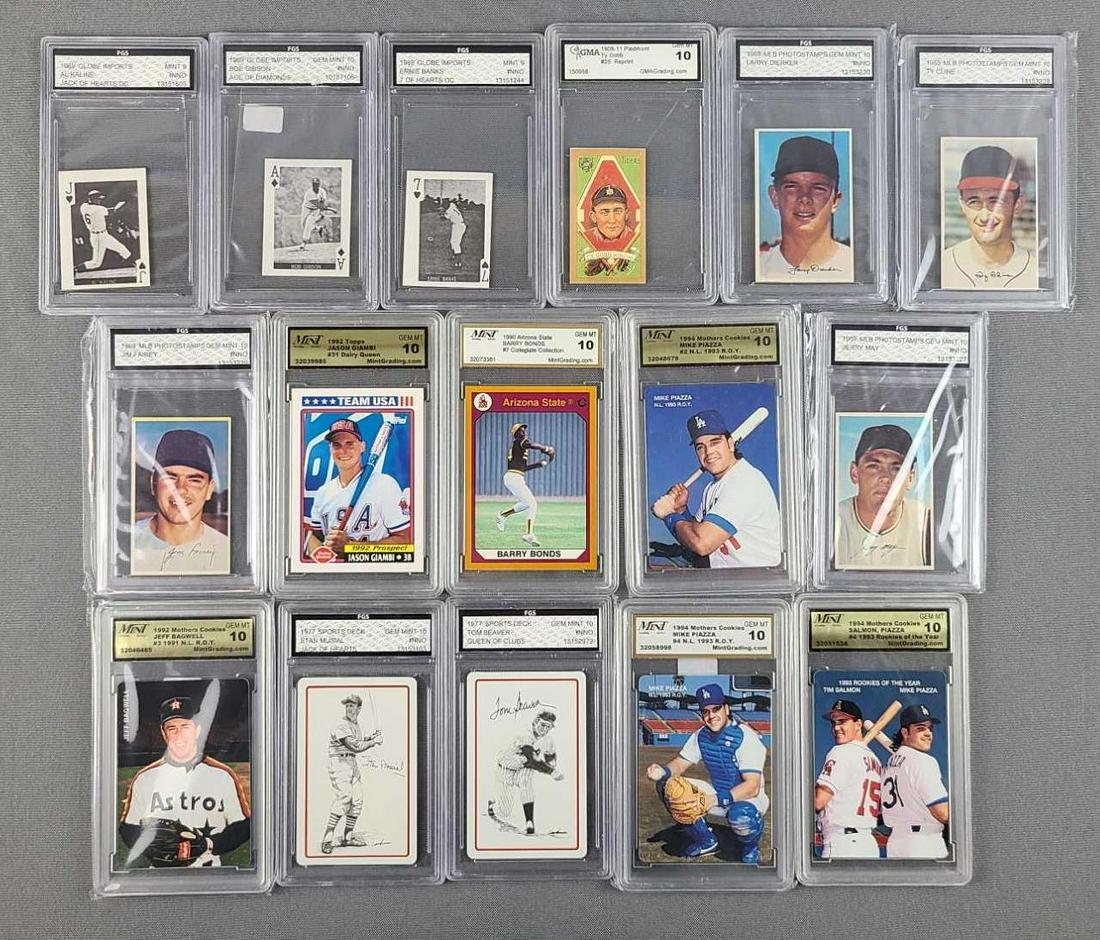 Group of 16 graded baseball cards (1 of 4)