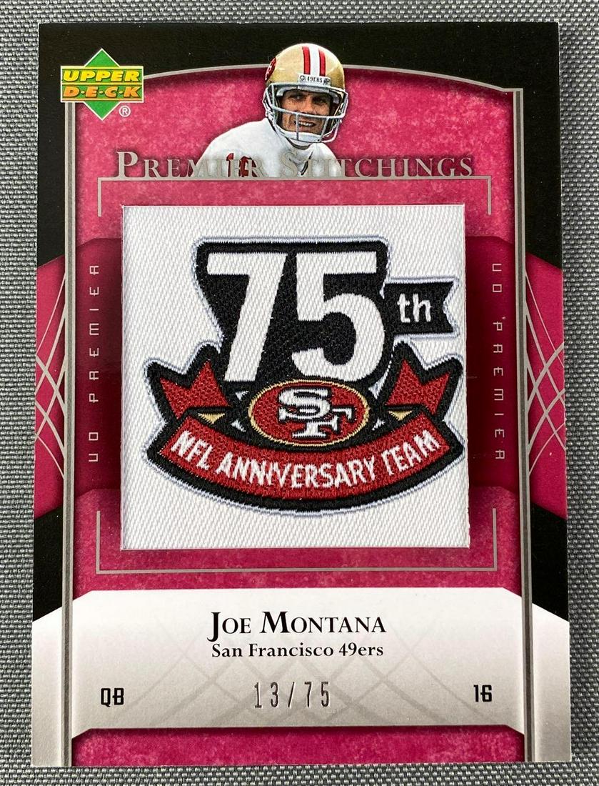 2007 Upper Deck Premier Stitchings Joe Montana (1 of 2)