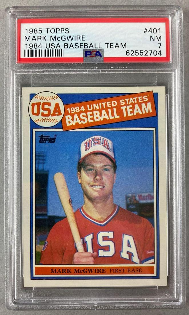 1985 Topps USA Team Mark McGwire #401 PSA 7 (1 of 2)