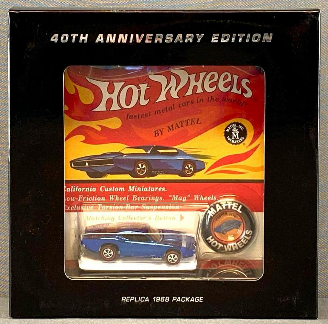Hot Wheels 40th Anniversary Edition Custom Otto: Die-cast vehicle, new in original replica 1968 packaging