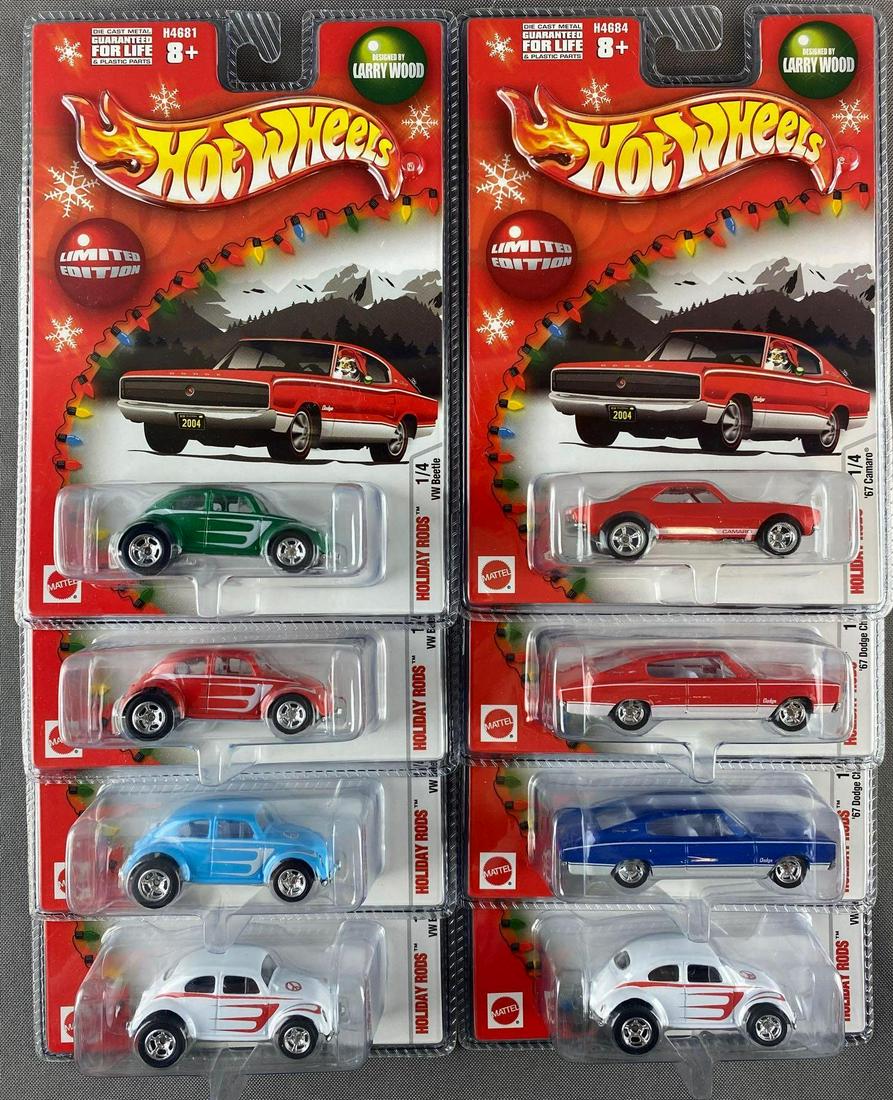 Group of 8 Hot Wheels Larry Wood Holiday Rods (1 of 4)