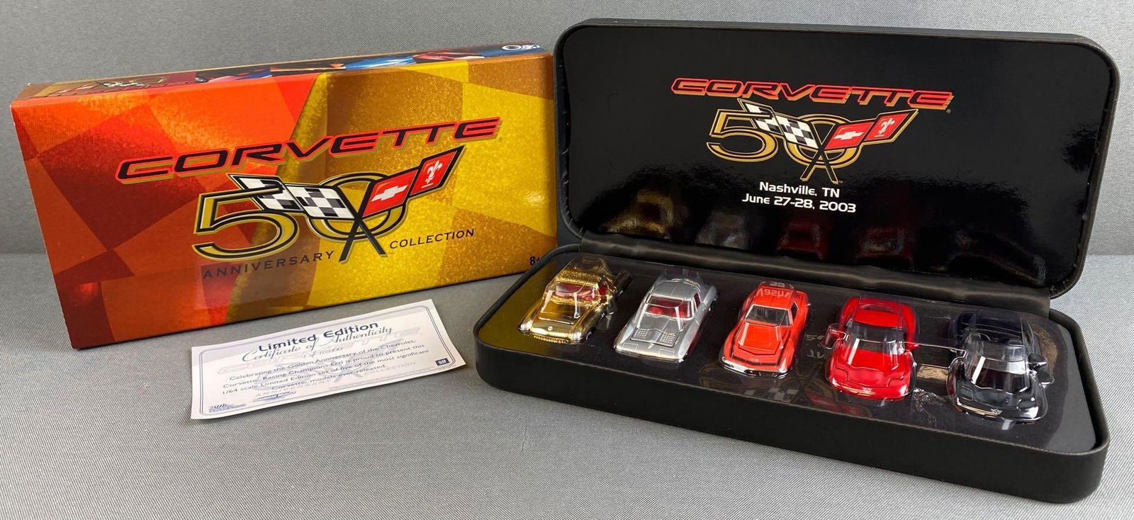 Racing Champions Anniversary Corvette 5 Piece Set (1 of 10)