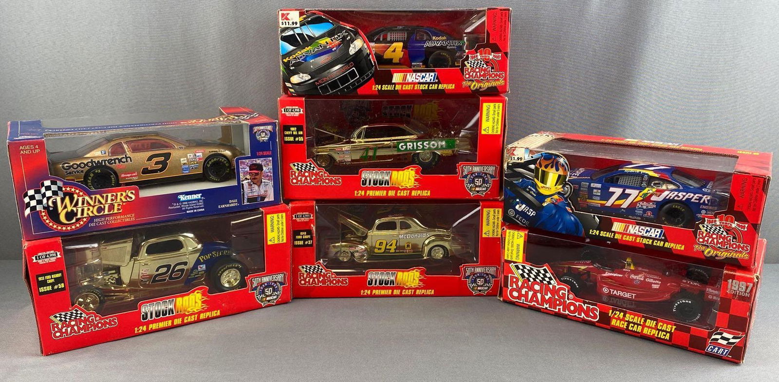 Group of 7 Racing Champions Assorted Stock Cars (1 of 10)
