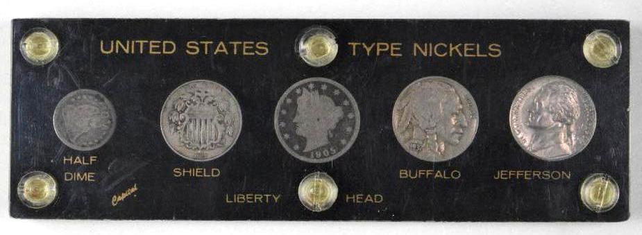 Group of (5) U.S. Nickel Type Set (1 of 2)