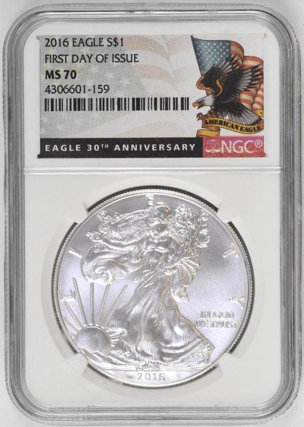 2016 American Silver Eagle 1oz. (NGC) MS70 (1 of 2)