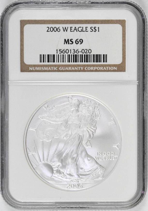 2006 W American Silver Eagle 1oz. (NGC) MS69 (1 of 2)