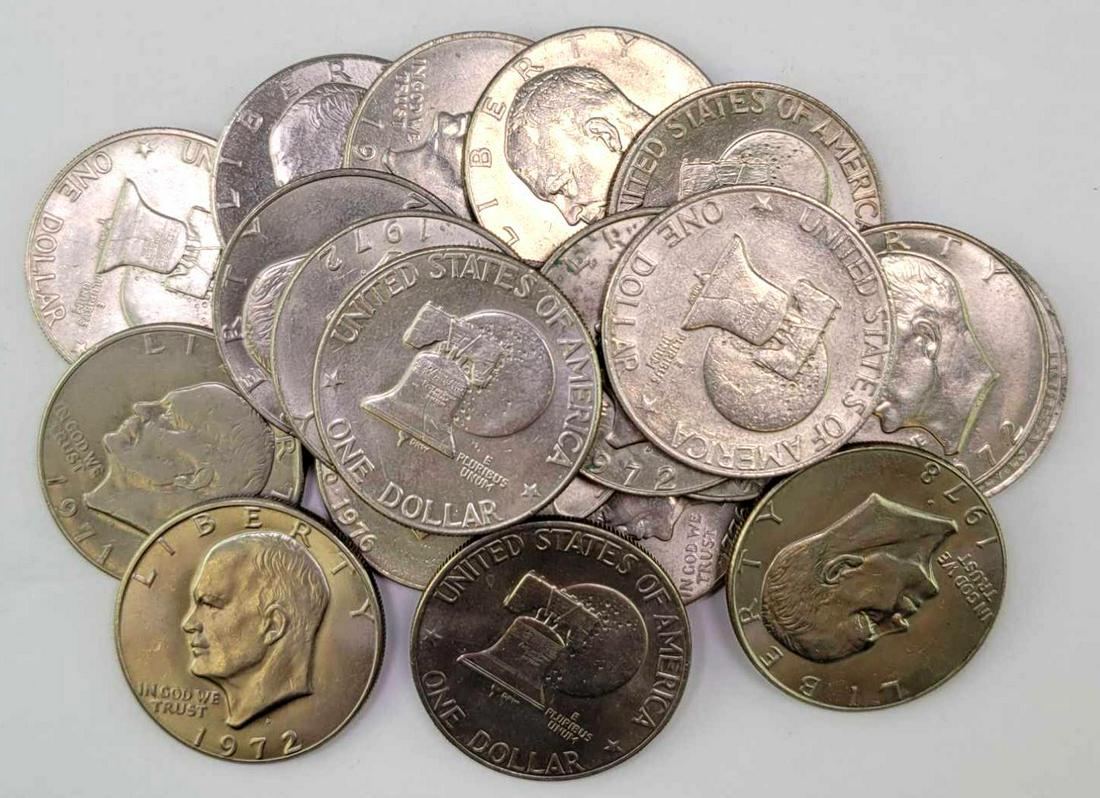 Group of (20) Eisenhower Dollars (1 of 1)