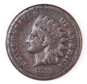 1877 Indian Head Cent (1 of 2)