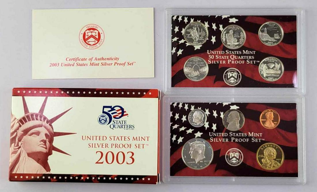 2003 U.S. 10-Coin Silver Proof Set (1 of 1)