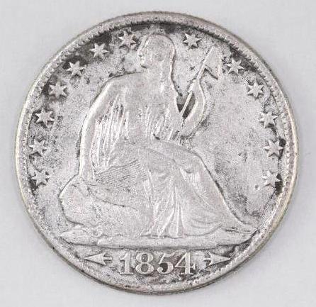 1854 O Arrows Seated Liberty Silver Half Dollar (1 of 2)