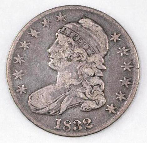 1832 Capped Bust Silver Half Dollar (1 of 2)