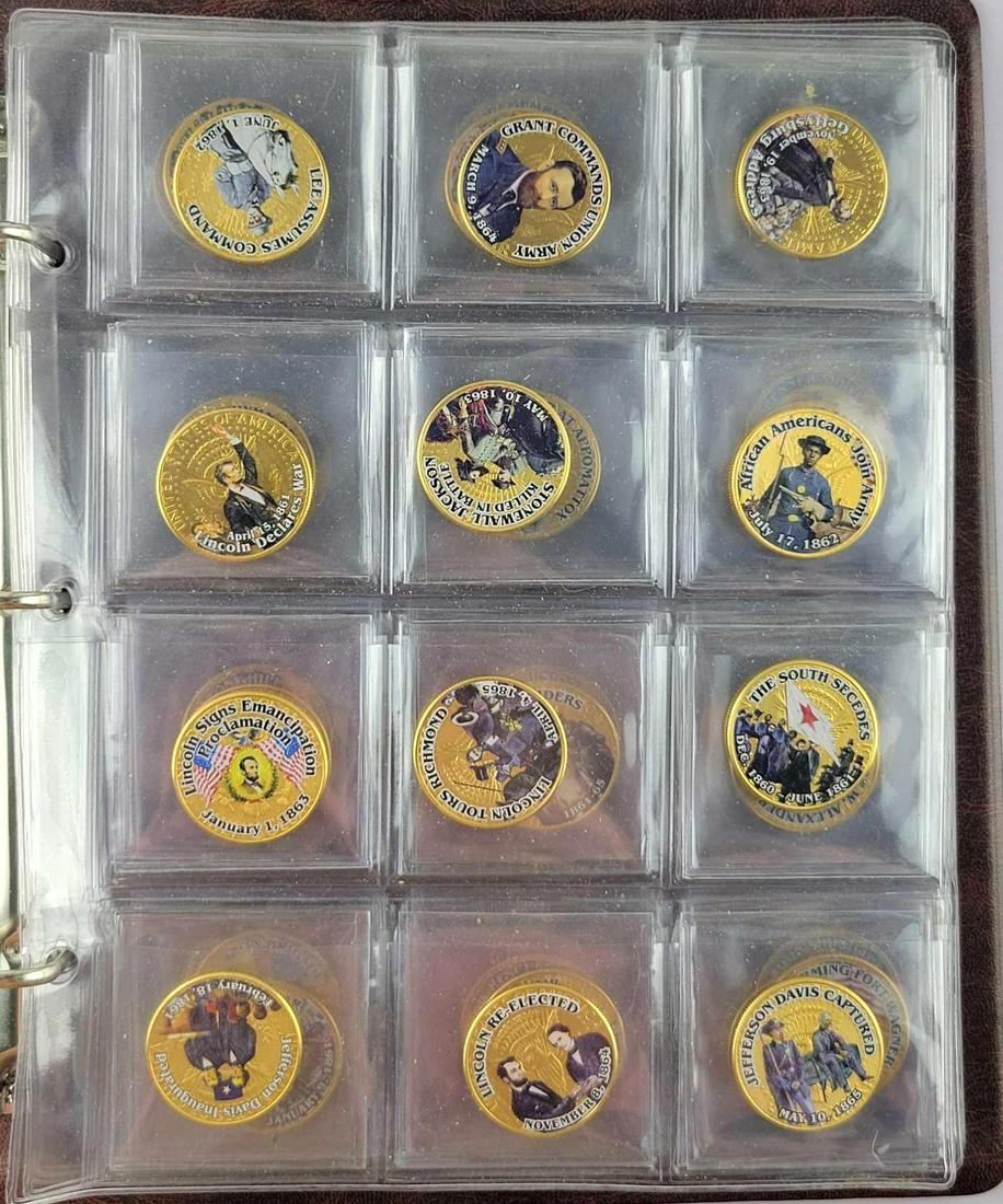 Group of (49) Kennedy Half Dollars Colorized Civil War (1 of 4)