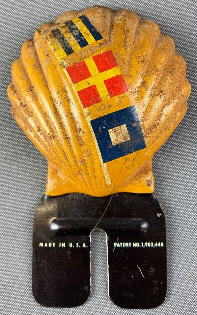Shell Advertising License Plate Topper (1 of 2)