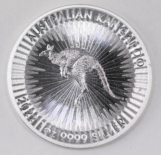 2022 Australia $1 Kangaroo 1oz. .9999 Fine Silver: One Ounce .9999 Fine Silver.