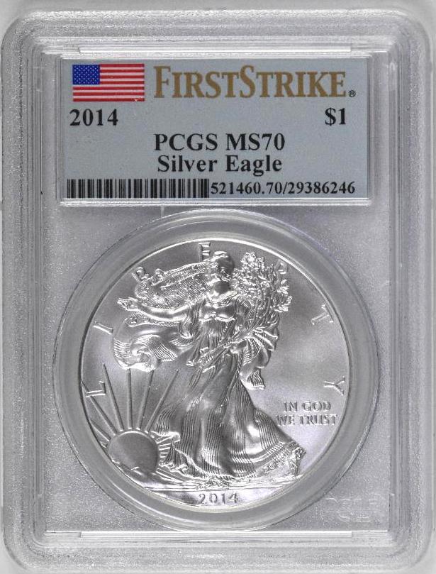 2014 American Silver Eagle 1oz (PCGS) MS69 First Strike (1 of 2)