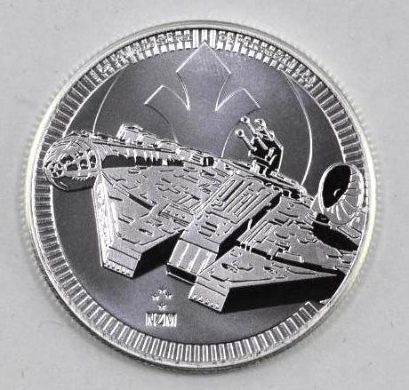 2021 $2 NIUE Star Wars Millennium Falcon 1oz. .999 Fine (1 of 2)