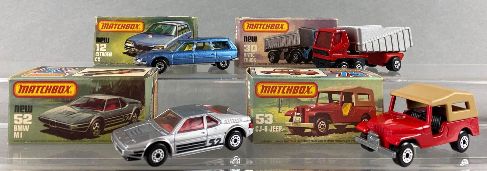 Group of 4 Matchbox Superfast die-cast vehicles (1 of 6)